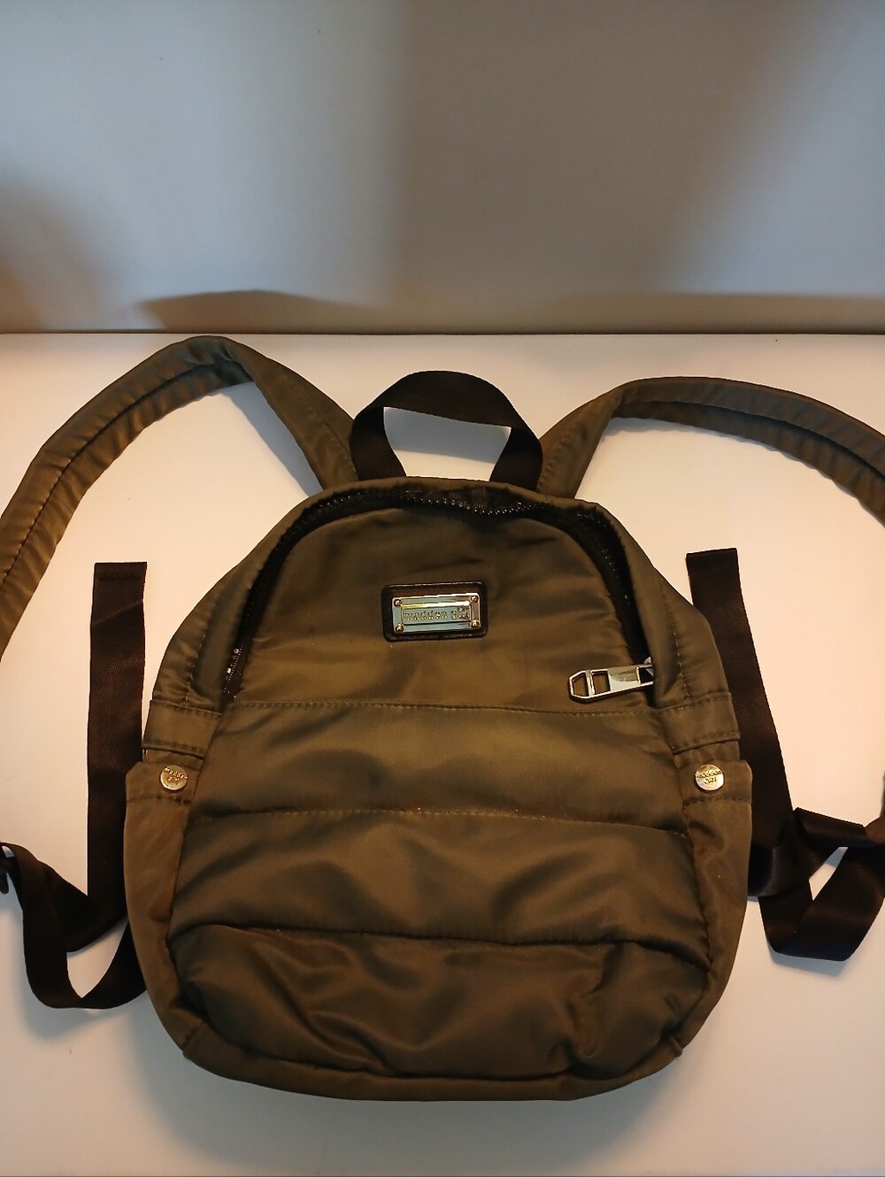 Madden Girl Olive Green Nylon Mini Backpack